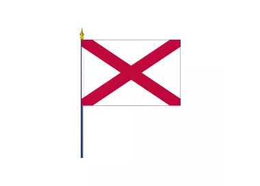 Drapeau des états d'Amérique avec hampe en bois