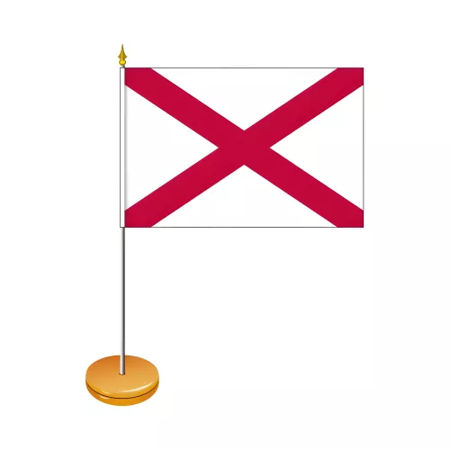 Drapeaux de table états d'Amérique 10 x 15 cm polyester