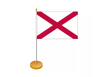Drapeaux de table états d'Amérique 10 x 15 cm polyester