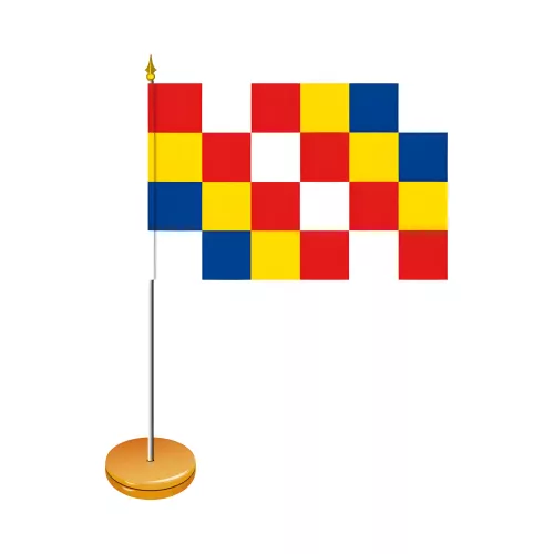 Drapeaux de table provinces belges 10 x 15 cm polyester