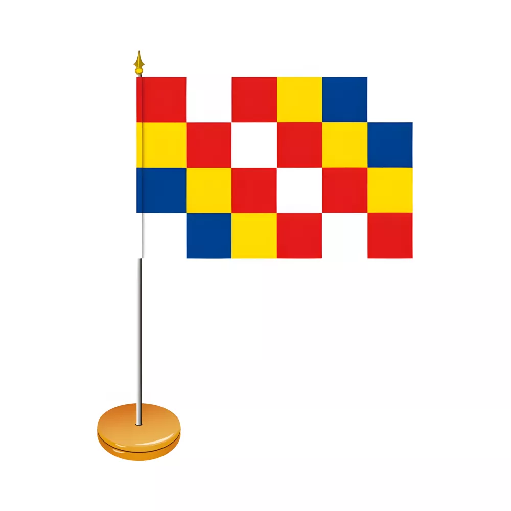 Drapeaux de table provinces belges 10 x 15 cm polyester