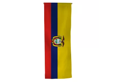 Oriflamme de l'Équateur en maille polyester avec traverse