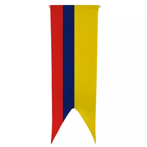 Oriflamme verticale de la Colombie en maille polyester