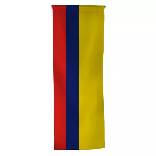 Oriflamme verticale de la Colombie en maille polyester