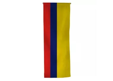 Oriflamme verticale de la Colombie en maille polyester
