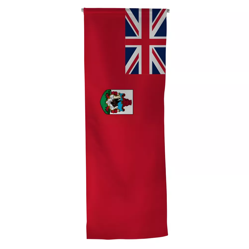 Oriflamme des Bermudes en maille polyester avec traverse Oriflamme des Bermudes en maille polyester avec traverse