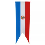 Oriflamme Paraguay en maille polyester avec traverse bois