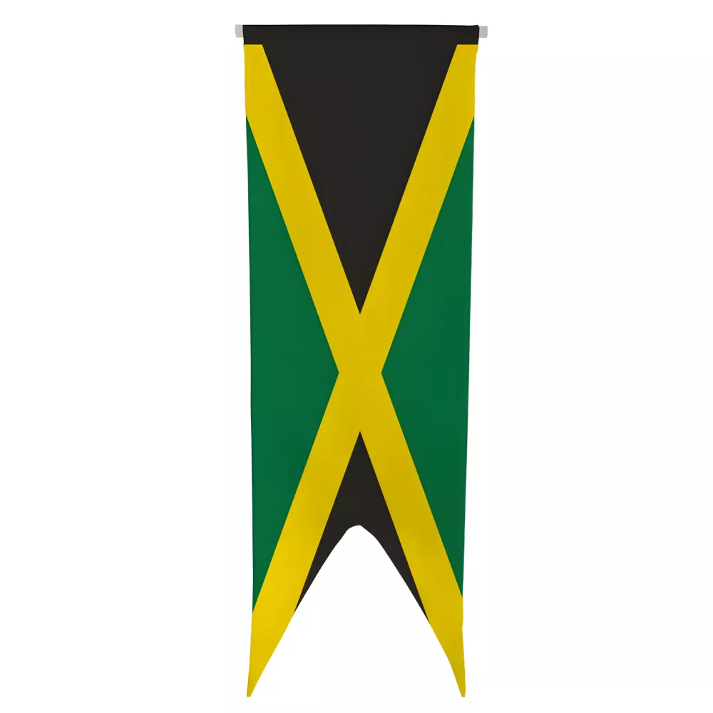 Oriflamme Jamaïque en maille polyester avec traverse