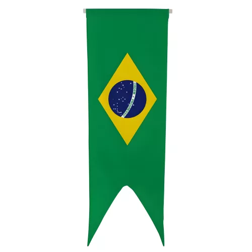 Oriflamme du Brésil en polyester avec fourreau