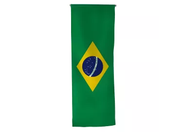Oriflamme du Brésil en polyester avec fourreau