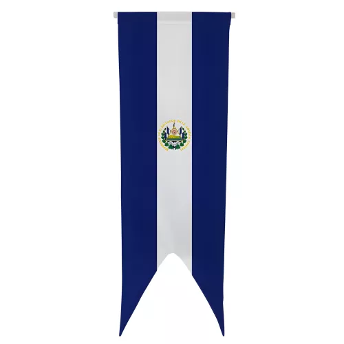 Oriflamme Salvador en maille polyester avec traverse bois