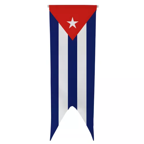 Oriflamme de Cuba en maille polyester avec traverse