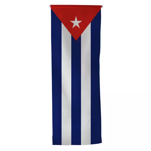 Oriflamme de Cuba en maille polyester avec traverse