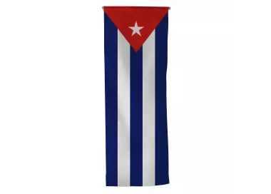 Oriflamme de Cuba en maille polyester avec traverse