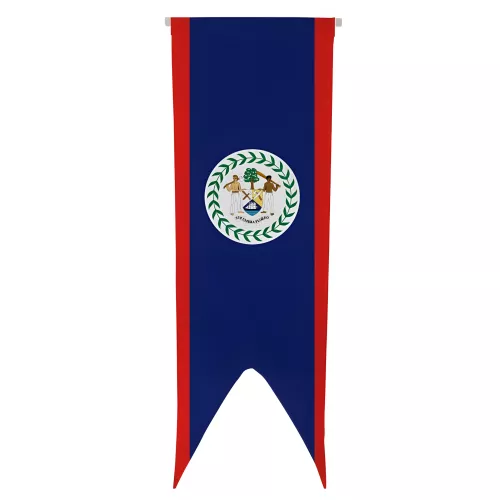 Oriflamme du Belize en maille polyester 115 g/m²
