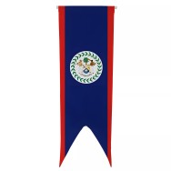 Oriflamme du Belize en maille polyester 115 g/m²