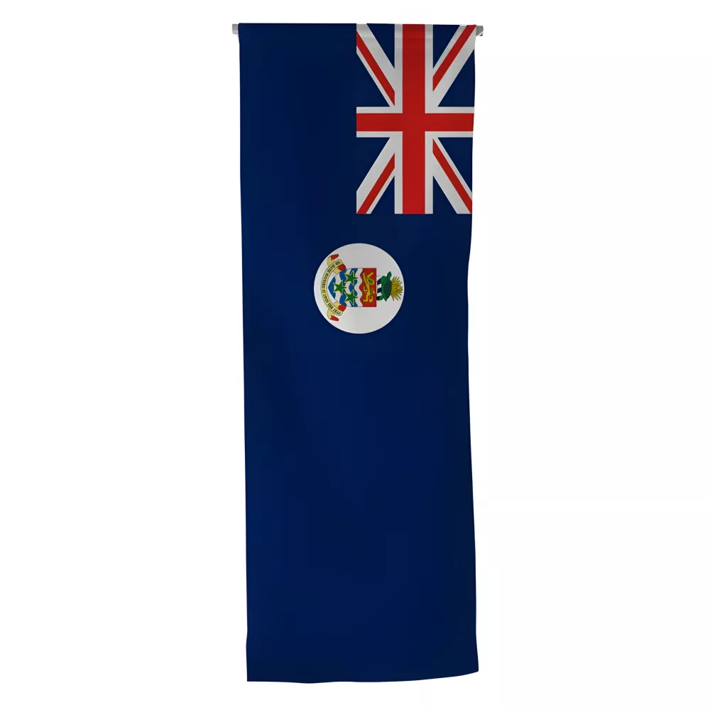 Oriflamme Îles Caïman en maille polyester avec traverse Oriflamme Îles Caïman en maille polyester avec traverse
