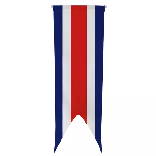 Oriflamme du Costa Rica en maille polyester