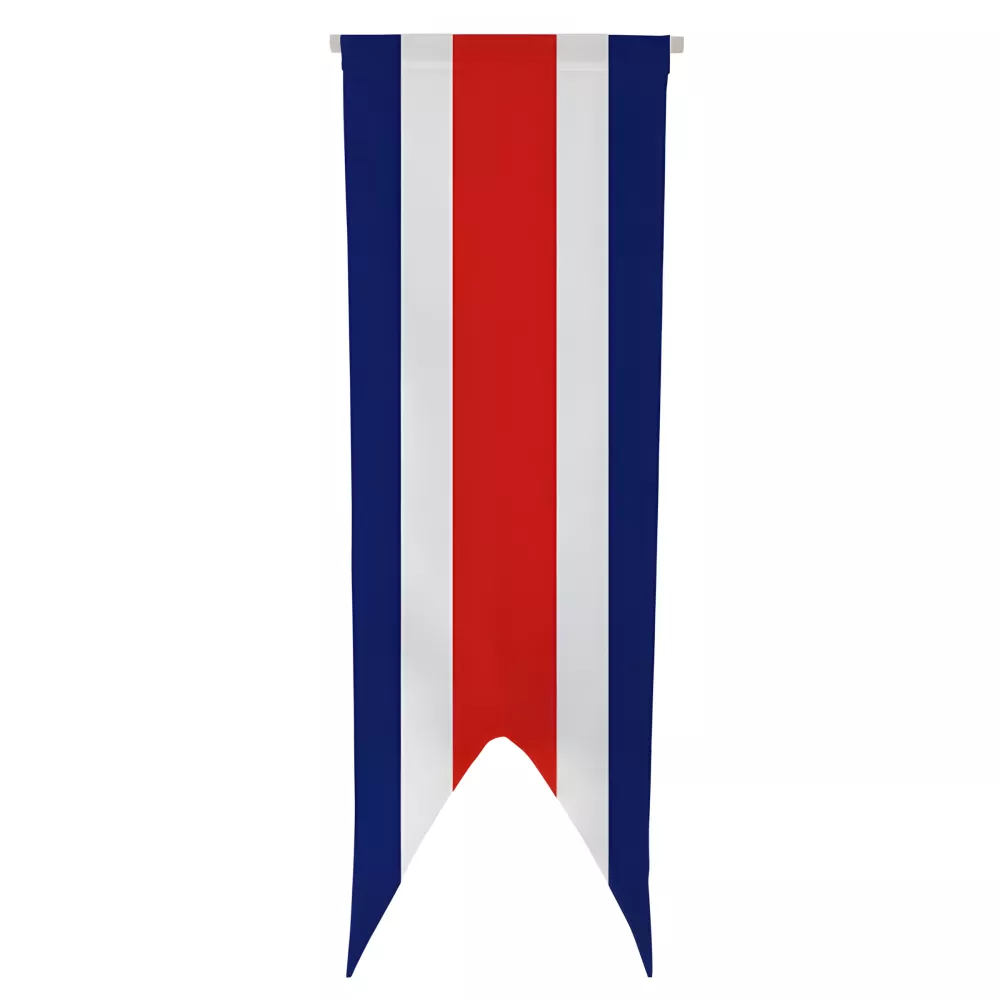 Oriflamme du Costa Rica en maille polyester