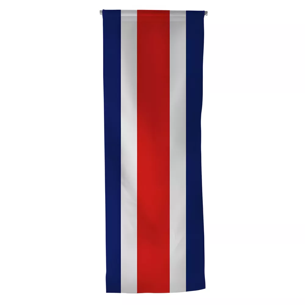 Oriflamme du Costa Rica en maille polyester Oriflamme du Costa Rica en maille polyester