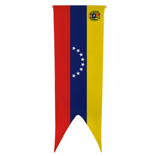 Oriflamme Venezuela en maille polyester avec traverse