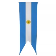 Oriflamme Argentine en maille polyester avec traverse bois