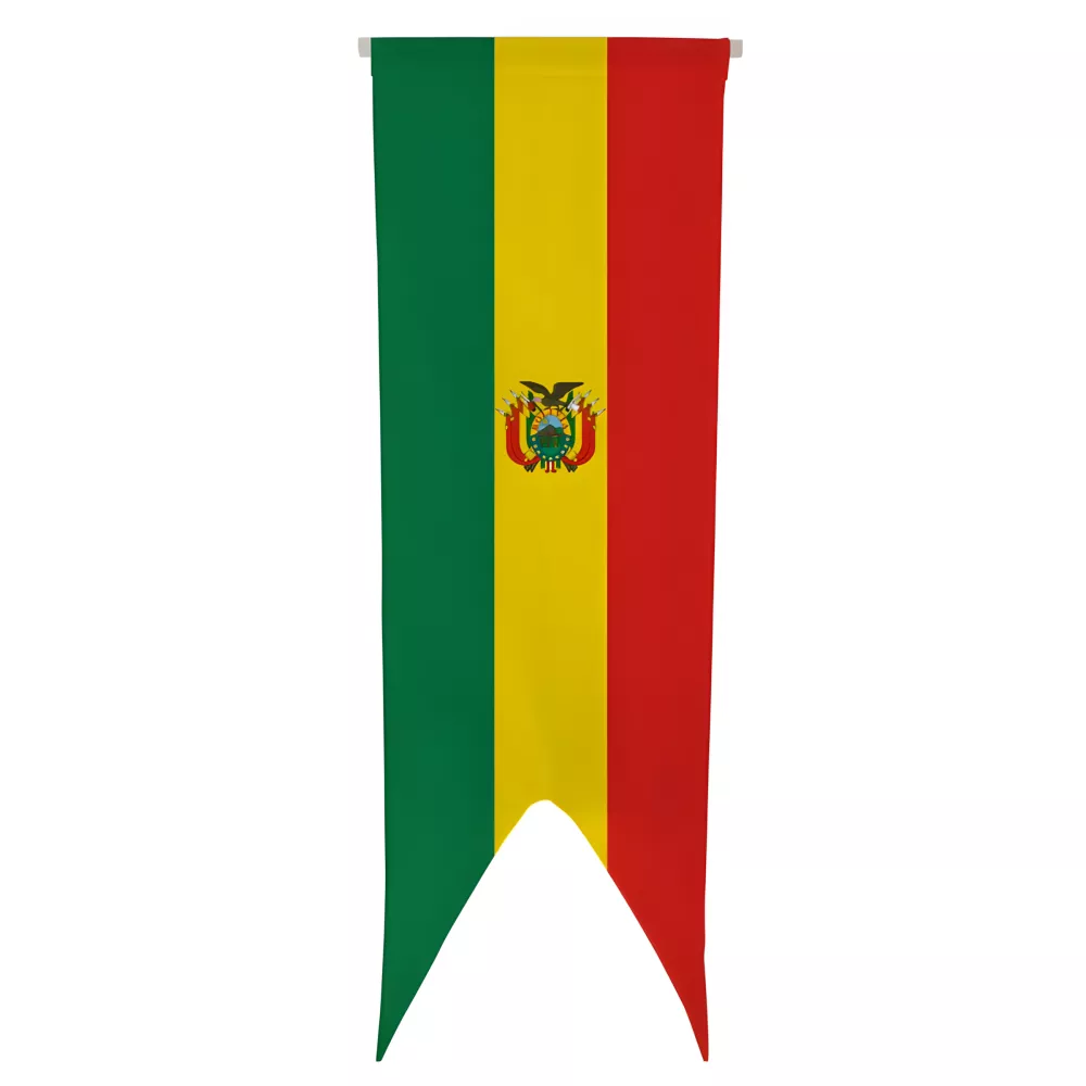 Oriflamme de la Bolivie en maille polyester