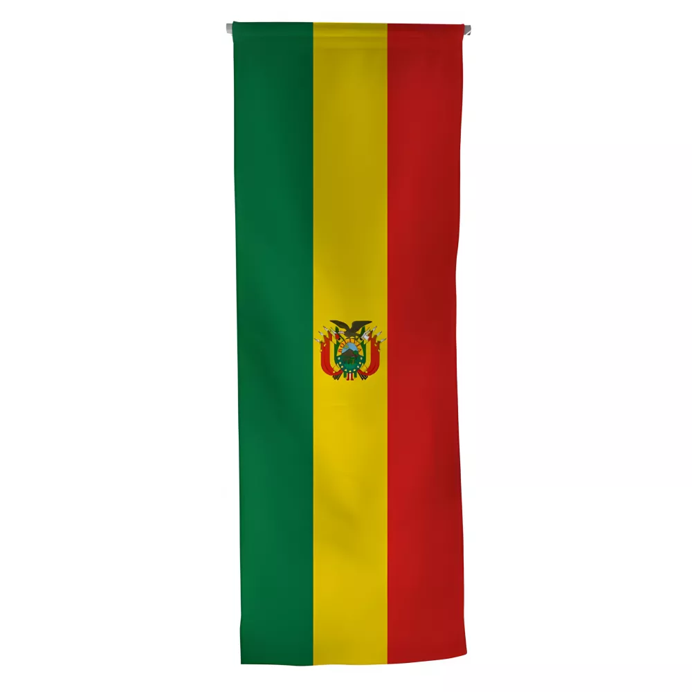 Oriflamme de la Bolivie en maille polyester Oriflamme de la Bolivie en maille polyester