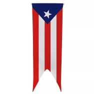 Oriflamme Porto Rico en maille polyester avec traverse