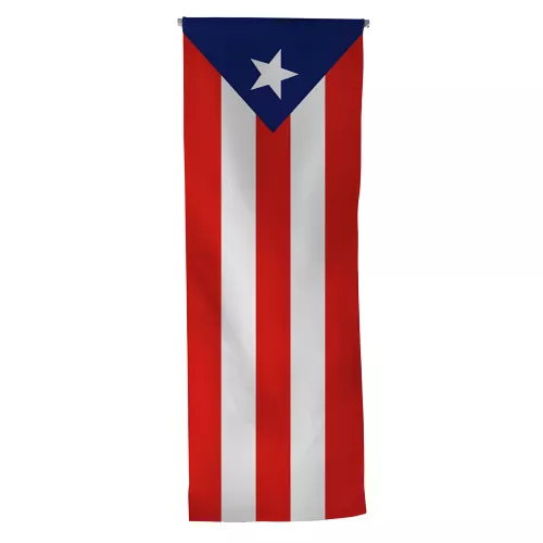 Oriflamme Porto Rico en maille polyester avec traverse