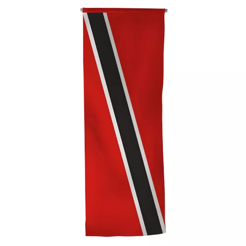 Oriflamme Trinité-et-Tobago en maille polyester avec traverse