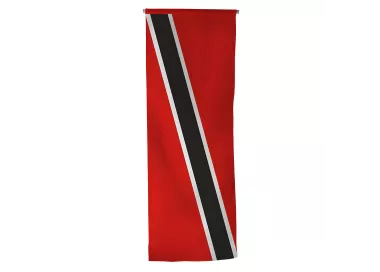 Oriflamme Trinité-et-Tobago en maille polyester avec traverse