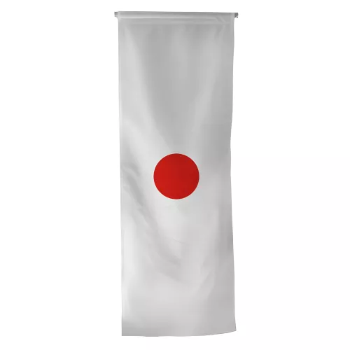Oriflamme Japon en maille polyester avec traverse
