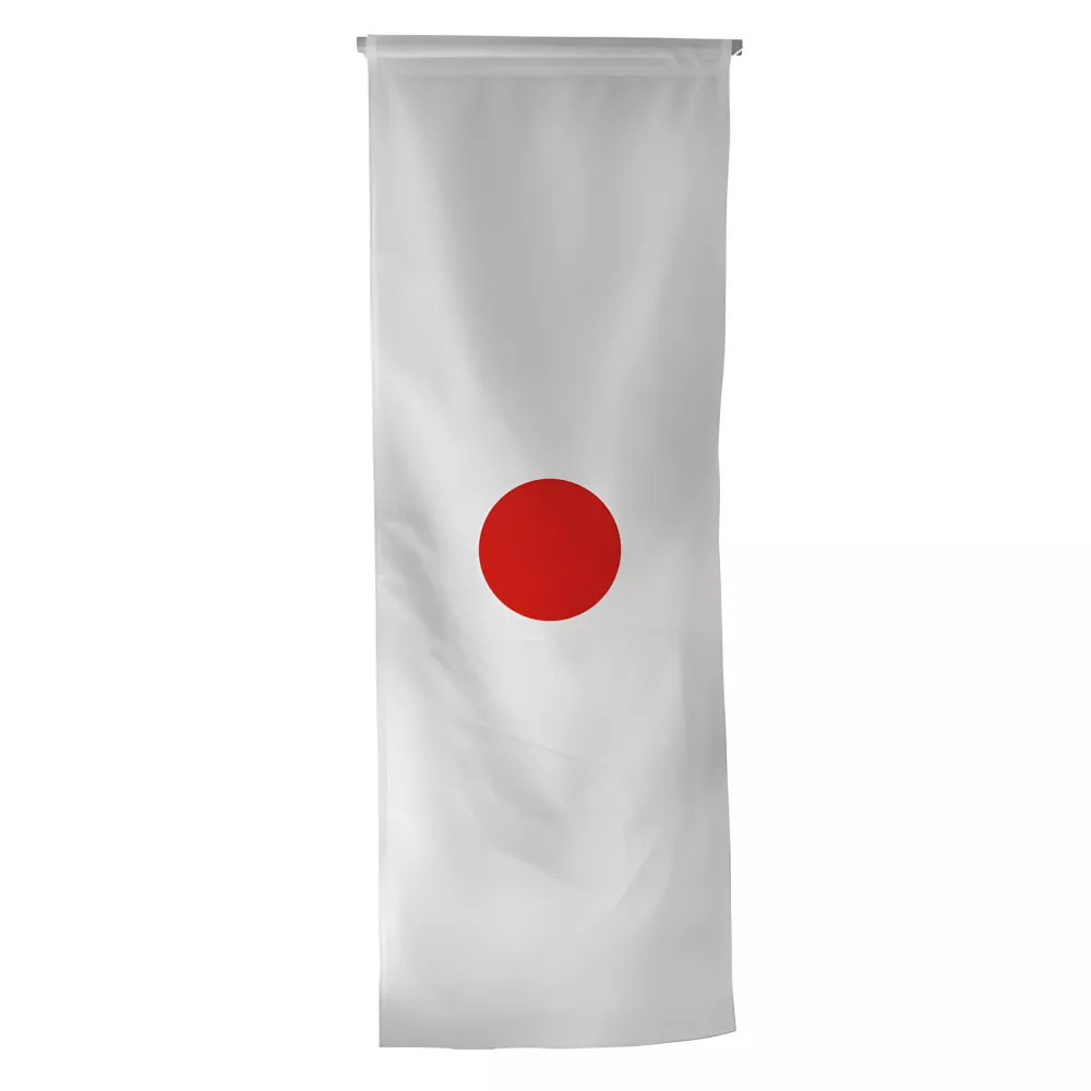 Oriflamme Japon en maille polyester avec traverse Oriflamme Japon en maille polyester avec traverse