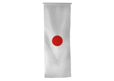 Oriflamme Japon en maille polyester avec traverse