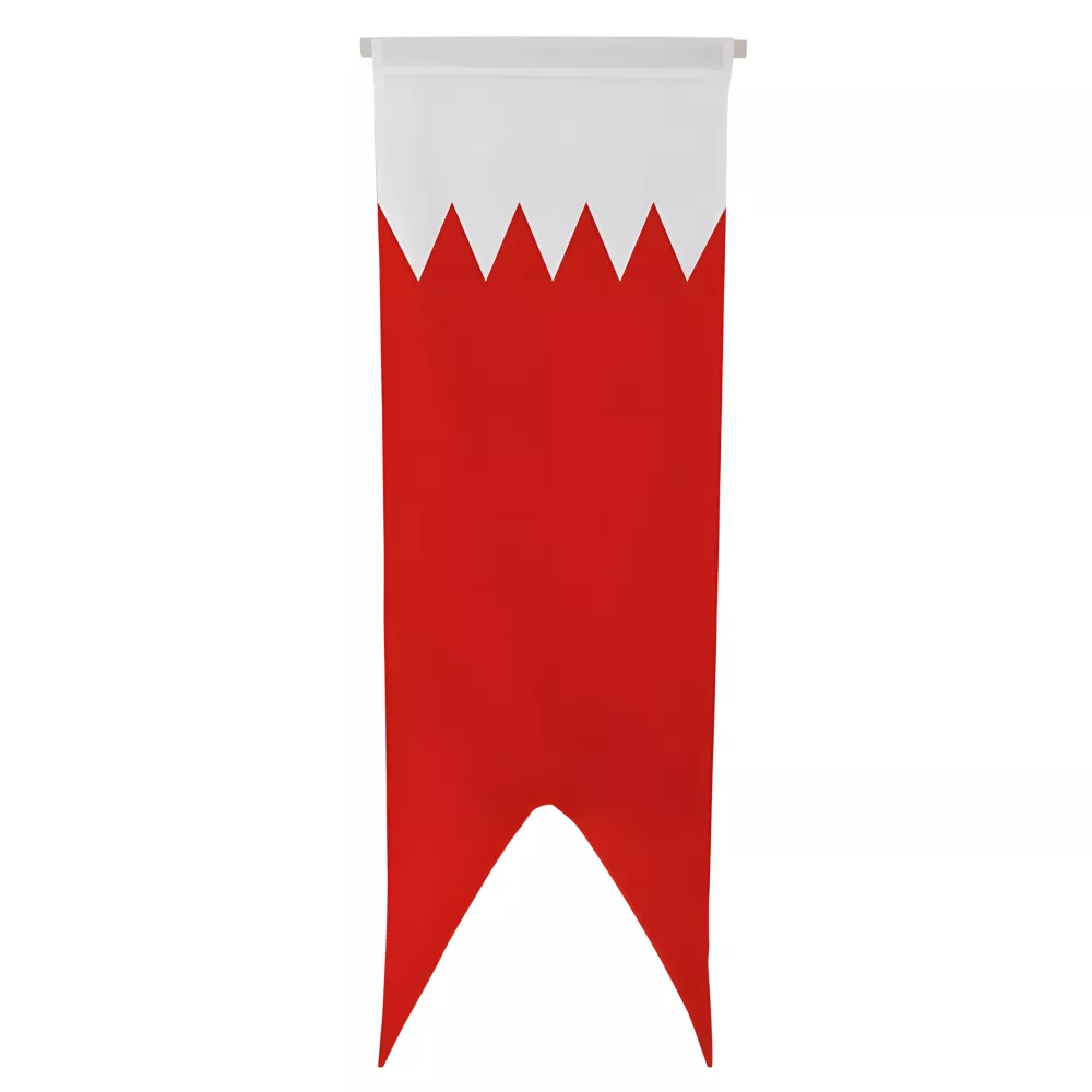 Oriflamme Bahreïn en maille polyester avec traverse Oriflamme Bahreïn en maille polyester avec traverse
