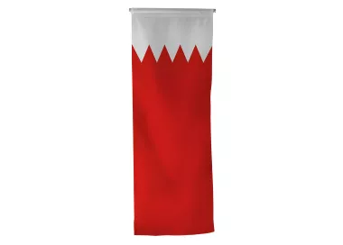Oriflamme Bahreïn en maille polyester avec traverse