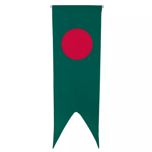Oriflamme Bangladesh en maille polyester avec traverse