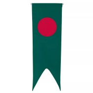 Oriflamme Bangladesh en maille polyester avec traverse