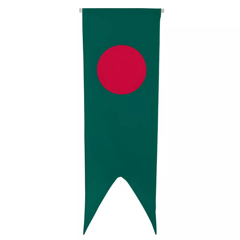 Oriflamme Bangladesh en maille polyester avec traverse