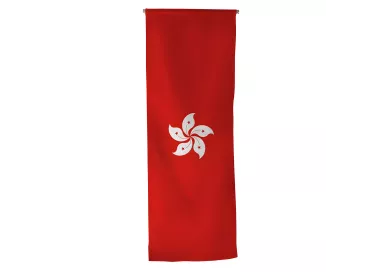 Oriflamme Hong Kong en maille polyester avec traverse