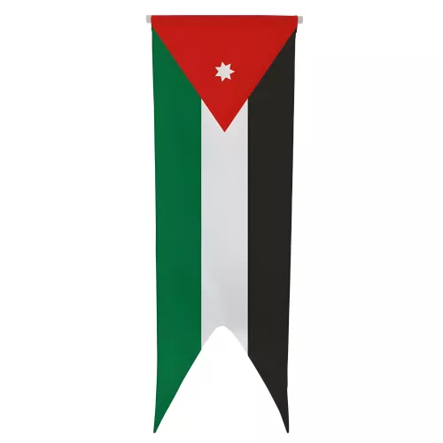 Oriflamme Jordanie en maille polyester avec traverse