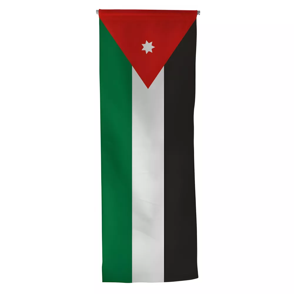 Oriflamme Jordanie en maille polyester avec traverse