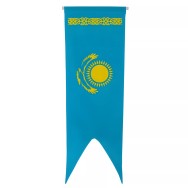 Oriflamme Kazakhstan en maille polyester avec traverse