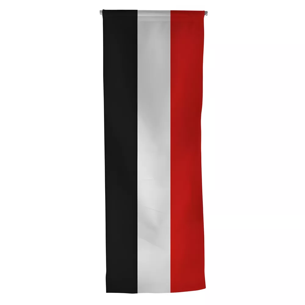 Oriflamme Yémen en maille polyester avec traverse Oriflamme Yémen en maille polyester avec traverse