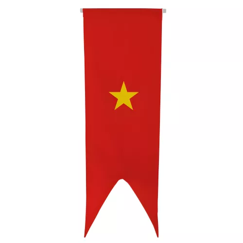 Oriflamme Vietnam en maille polyester avec traverse bois