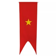 Oriflamme Vietnam en maille polyester avec traverse bois