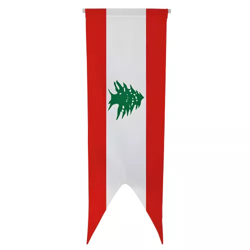 Oriflamme Liban en maille polyester vertical