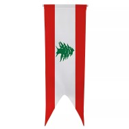 Oriflamme Liban en maille polyester vertical