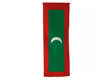 Oriflamme Maldives en maille polyester avec traverse bois